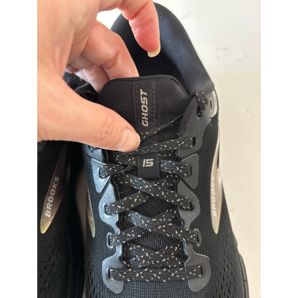 Brooks Ghost 15 running shoes sz 10 W athletic black comfort support excellent - Picture 10 of 11